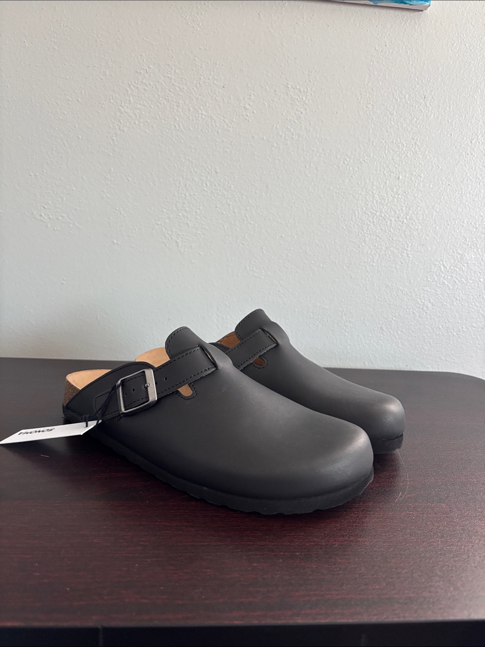 Sonoma Black Slip-On Clog with Buckle